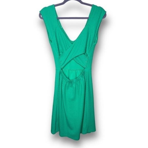 Anthropologie Postmark Size 8 Mint Green Matilde Textured Skater Dress ASO TV - Picture 2 of 12